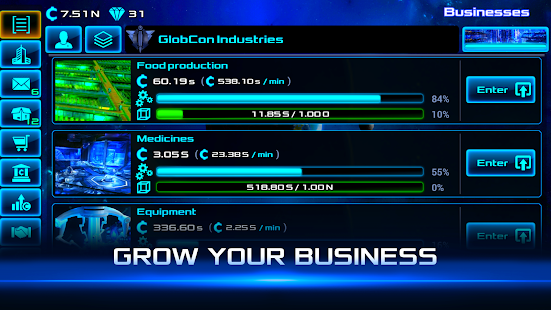 Idle Space Business Tycoon APK Premium Pro OBB screenshots 1