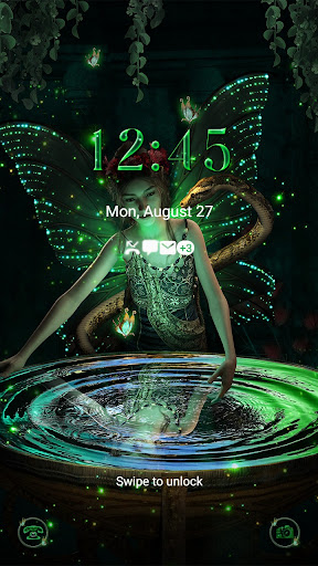 Android application Water Fairy Snake - Wallpaper screenshort