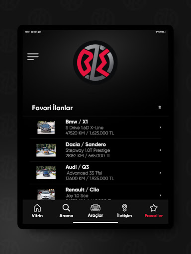 Android application Bzm Motors screenshort