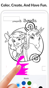 Unicorn Coloring Book: Glitter