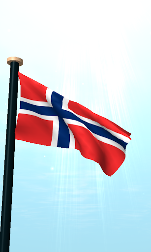 Svalbard and Jan Mayen Flag 3D Screen 2