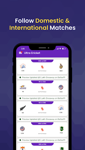 Ultra Cricket Live Scores