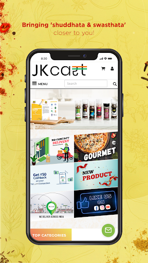 Android application JK Cart screenshort