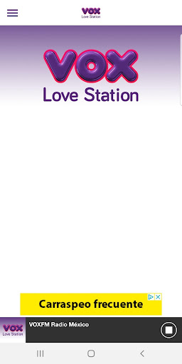 Android application VOXFM Radio México screenshort