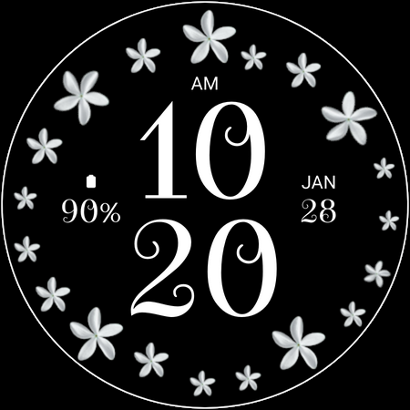Jasmine Floral Watch Face