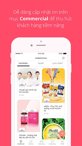 Android application PiepMe SE screenshort