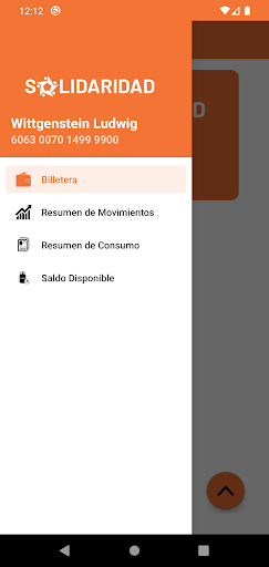 Tarjeta Solidaridad Screen 3