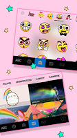 screenshot of Pink Unicorn Donut Keyboard Theme