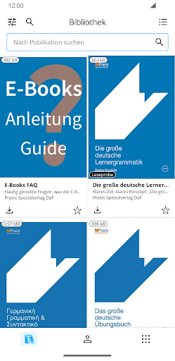 Android application Praxis E-Books screenshort