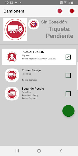 Báscula Camionera Screen 2