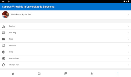 UB Campus Virtual Screenshot