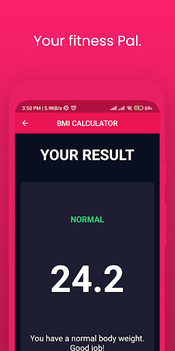 BMI Calculator Screen 3