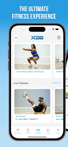 Android application X28 Fitness screenshort