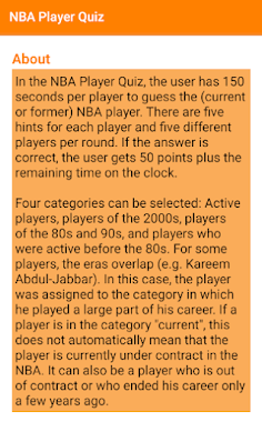 NBA Player Quiz - Screenshot 2