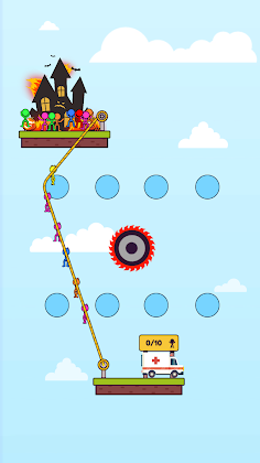 Rope Puzzle: Happy Halloween - Screenshot 1