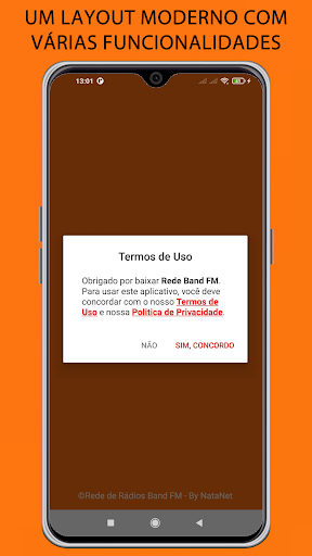 Android application Rede de Rádios Band FM screenshort