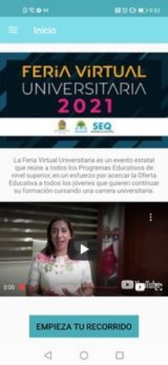 Android application Feria Virtual Quintana Roo 202 screenshort