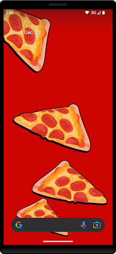 Android application Pizza Live Wallpaper screenshort