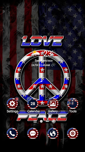 Android application Stars And Stripes - Wallpaper screenshort