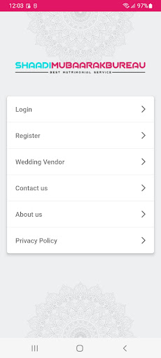 Android application Shaadimubaarakbureau screenshort
