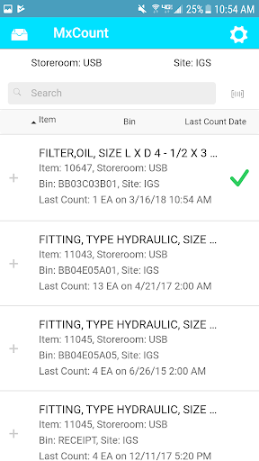 Android application MxCount screenshort