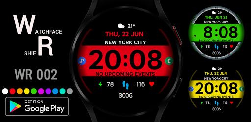 Android application WR 002 Digital Watch Face screenshort