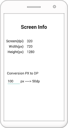 Resolution (PX->DP converter) Screen 2