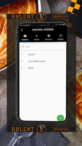 Android application Bülent Börek KTS screenshort