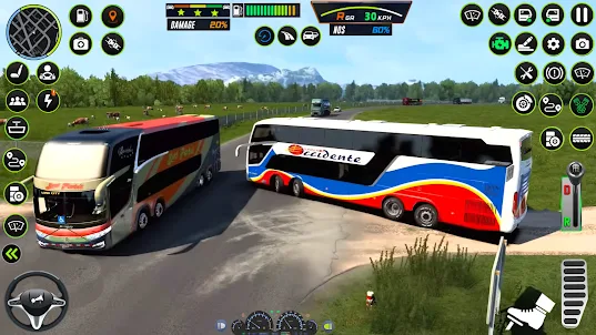 オフロードバスシムドライビングゲーム