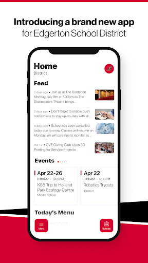 Android application Edgerton School District, WI screenshort
