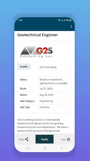 Engineering Jobs Screen 3