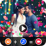 Cover Image of ดาวน์โหลด Heart Photo Effect Video Maker with Music 1.0 APK