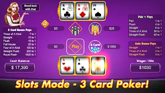 Game screenshot 3 Card Poker - Casino Games apk download