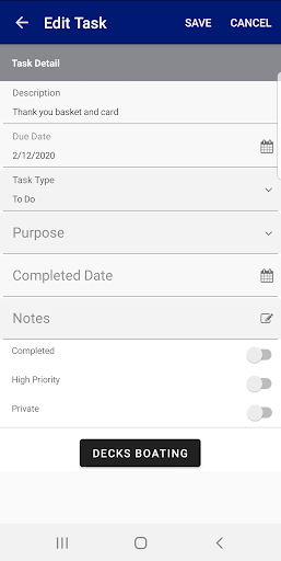 Nextmove CRM Screen 3
