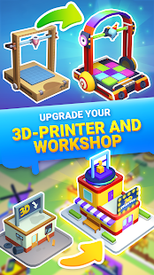 Imprimante 3D idle - Garage business tycoon screenshots apk mod 3