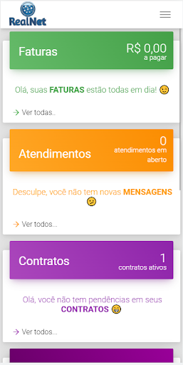 REALNET FIBRA CLIENTE Screen 2