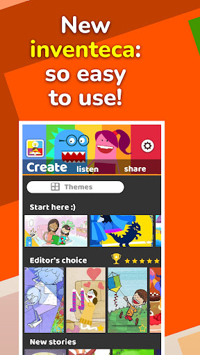 Screenshot of Inventeca: kids' storytelling