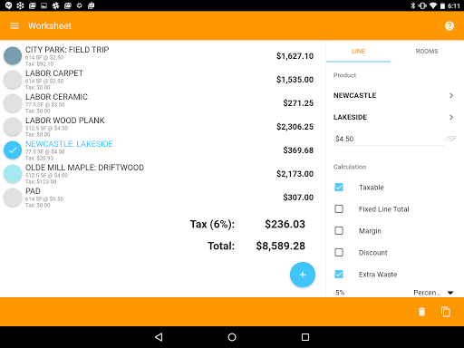 Screenshot of Measure Mobile