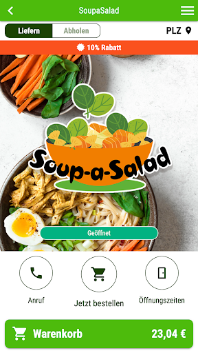 Android application SoupaSalad screenshort