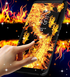 Скачать игру Fire flames live wallpaper для Android бесплатно