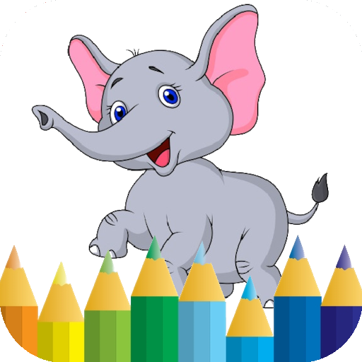 elephant coloring book logo