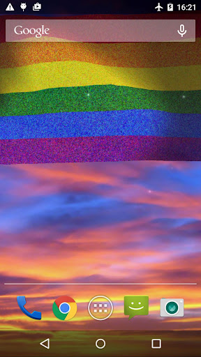 Rainbow Flag Live Wallpaper Screen 3