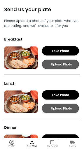 Meal Checker By Hugg Screen 2