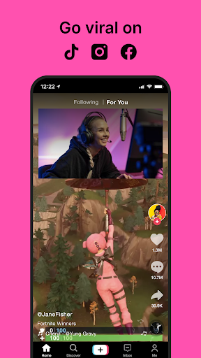 Screenshot of Cross Clip: Edit, Post, Grow