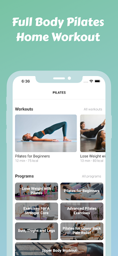 Android application Pilates at Home - Workouts screenshort