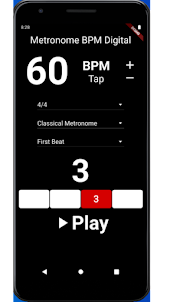 Metronome Beat Tempo and Tap