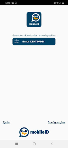 Android application Certisign MobileID screenshort