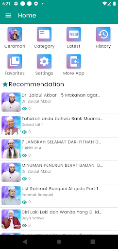 Android application Ceramah Offline Adi Hidayat screenshort