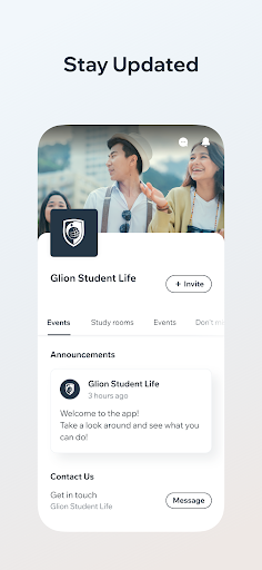 Glion Student Life Screen 2