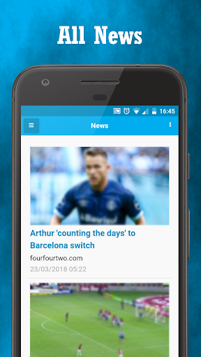 Android application Grêmio News screenshort